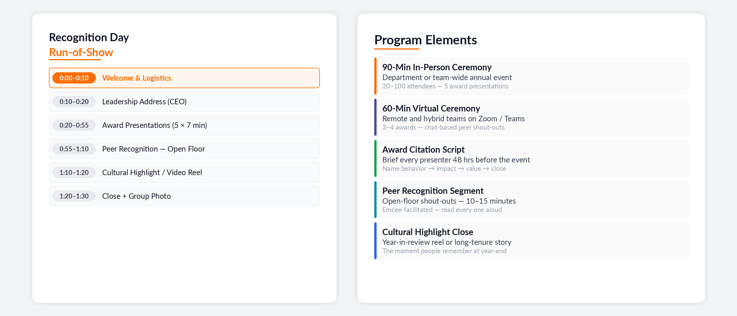 Recognition Day Program Template — free download preview